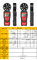 anemômetro Handheld de Digitas das baterias de 3x1.5V AAA, medidor do vento de 60 Digitas do grau